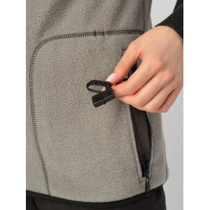 Флисовый жилет с регулируемым подогревом RL-06-USB серый (унисекс)
